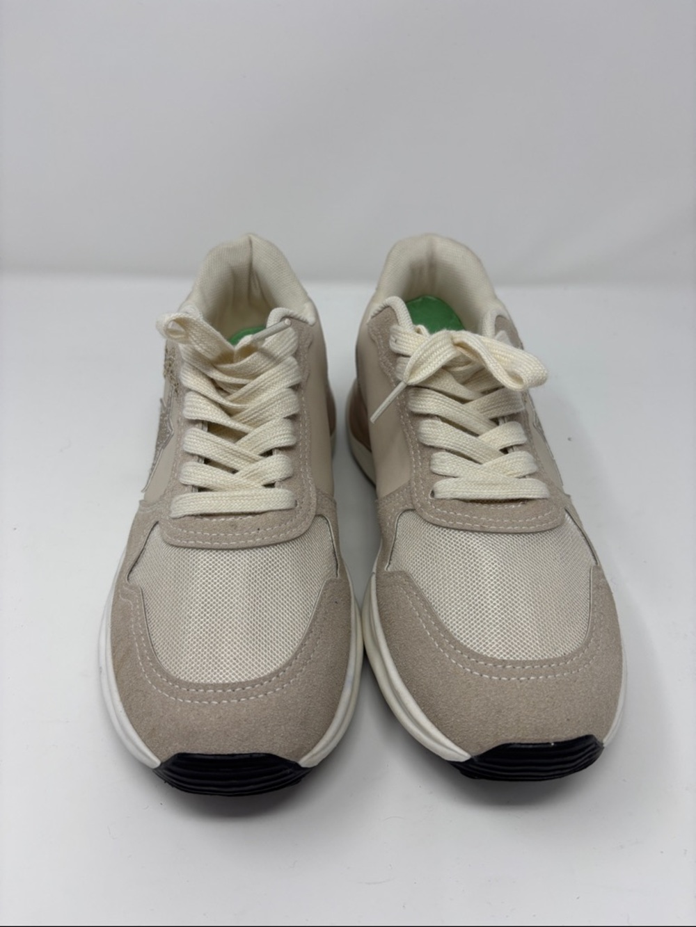 Vintage Havana run nude glitter 8 Neutral Beige Women's Athletic Sneakers - Picture 3 of 11
